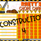 Construction Chore Chart Template - Construction 4