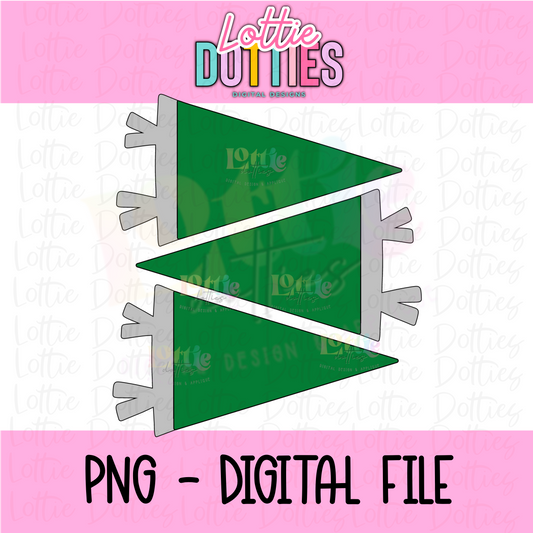 Green Flags PNG - Flags Sublimation - Digital Download