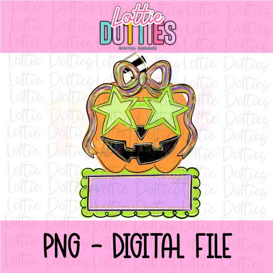 Jackie Png - Jack-o-lantern Png - Halloween Sublimation Design - Kids Halloween Design - Digital Download