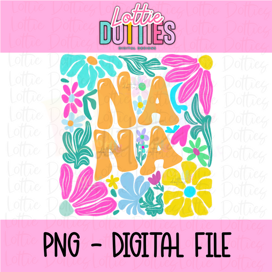 Nana PNG - Nana Design Png - Digital Download