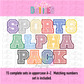 Seersucker Alpha - Seersucker Sports Alphabet - Alpha Pack - Alphabet Clipart - Instant Download  - Alpha Pack