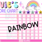 Rainbow Chore Chart Template - Rainbow