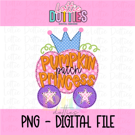 Pumpkin Patch Princess Png - Pumpkin Princess Design - Thanksgiving/Fall Design - Digital Download