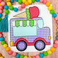 Ice Cream Truck Appliqué - Machine Embroidery Applique Design - Instant Download  - Alpha Pack