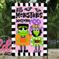 All Monsters Welcome Flag PNG - Halloween Sublimation - Digital Download