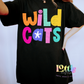 Wildcats Png - wildcats Sublimation- Digital Download - colorful doodle mascot