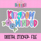 Kingdom Minded PNG - Sticker Design - Inspirational & Religious Sublimation - Digital Download
