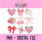 Bookish Valentine’s PNG - Bookish - Valentine's Day Sublimation - Valentines Design