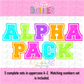 Glitter Alpha - Sports Glitter Alphabet - Alpha Pack - Alphabet Clipart - Instant Download  - Alpha Pack