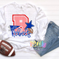 Rebels PNG- Red & Blue Rebels Seersucker - Alphabet Clipart - Instant Download