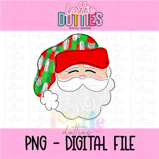 Santa - Christmas Png - Christmas Sublimation Design- Digital Download