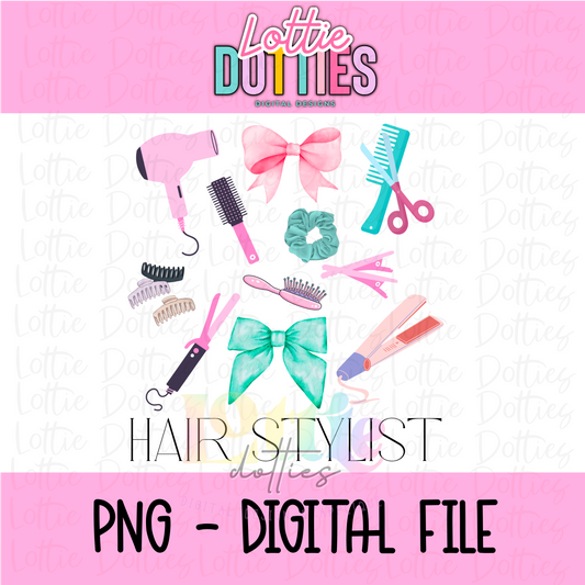 Hair Stylist PNG - Hair Stylist Designs - Digital Download