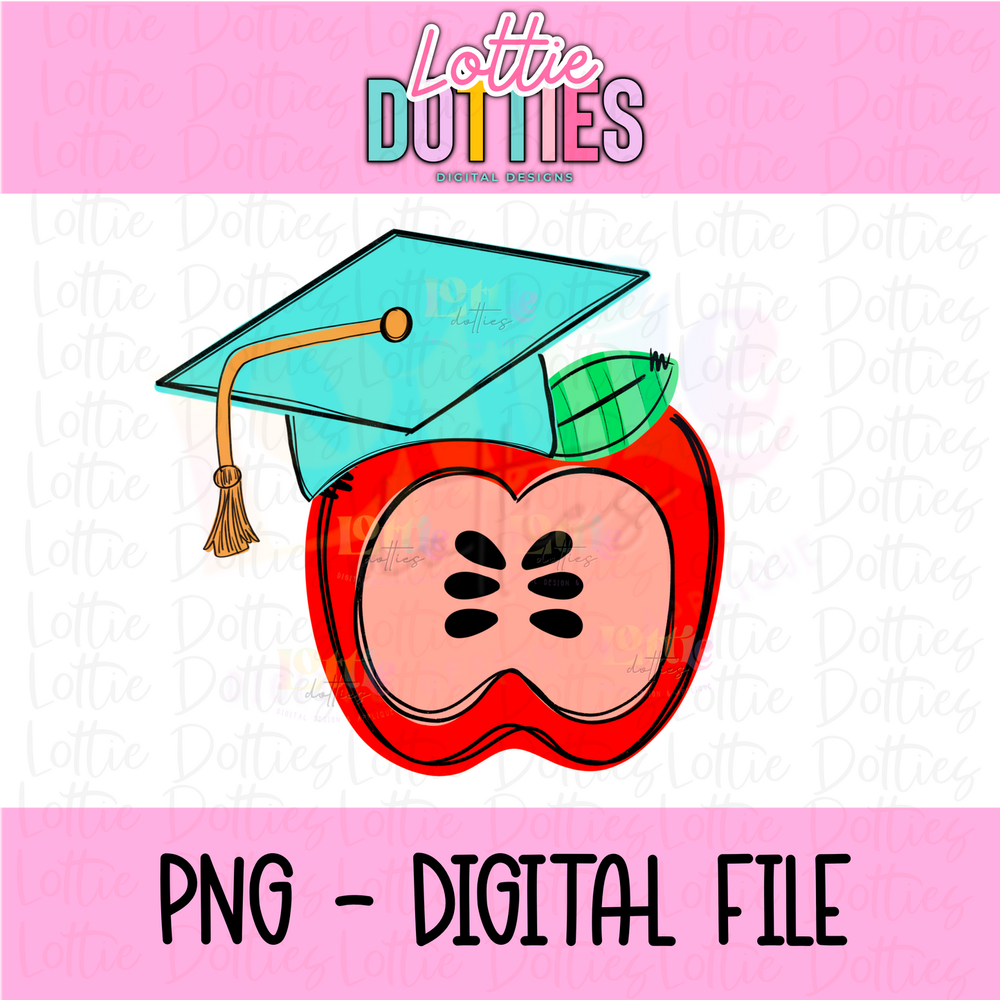 Apple PNG - Apple Blue Sublimation - Digital Download