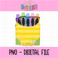 Coloring Box PNG - Coloring Box - Sublimation - Digital Download