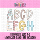 School Alpha - School Alphabet Clipart - Instant Download  - Alpha Pack - Alpha