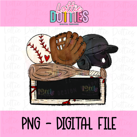 Baseball Name Plate - Black - PNG - Design Sublimation - Digital Download