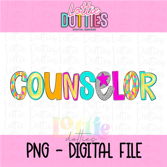 Counselor PNG - Counselor PNG- Digital Download - Sublimation Design