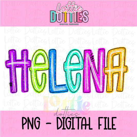 Helena PNG - Helena Sublimation - Digital Download- Neon