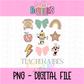 Teacher Vibes PNG - Teacher Designs - Digital Download