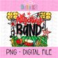 Marching Band PNG - Red and Black Marching Band design - Digital Download