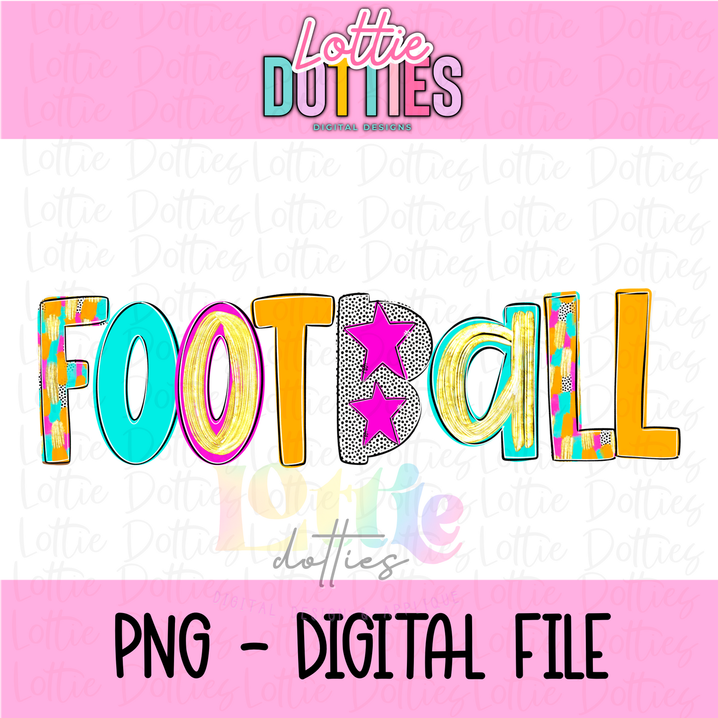 Football PNG - Poppy Mascot Designs - Digital Download