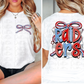 Raiders PNG - Raiders Red and Columbia Blue bow design - Digital Download - coquette design