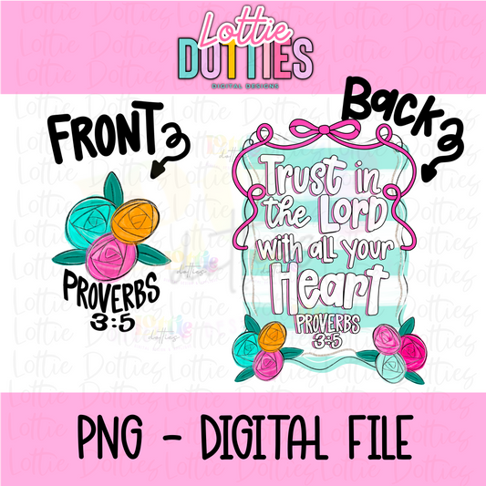 Trust PNG - Proverbs Inspirational & Religious Sublimation - Digital Download