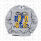Hornets PNG - Hornets Royal and Gold bow design - Digital Download - coquette mascot