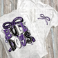 Bulldogs PNG - Purple, Black and White bow design - Digital Download - coquette mascot