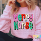 Merry Nurse Whimsical Png - Christmas Sublimation Design- Digital Download