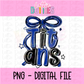 Titans PNG - Titans Royal and Black bow design - Digital Download - coquette design