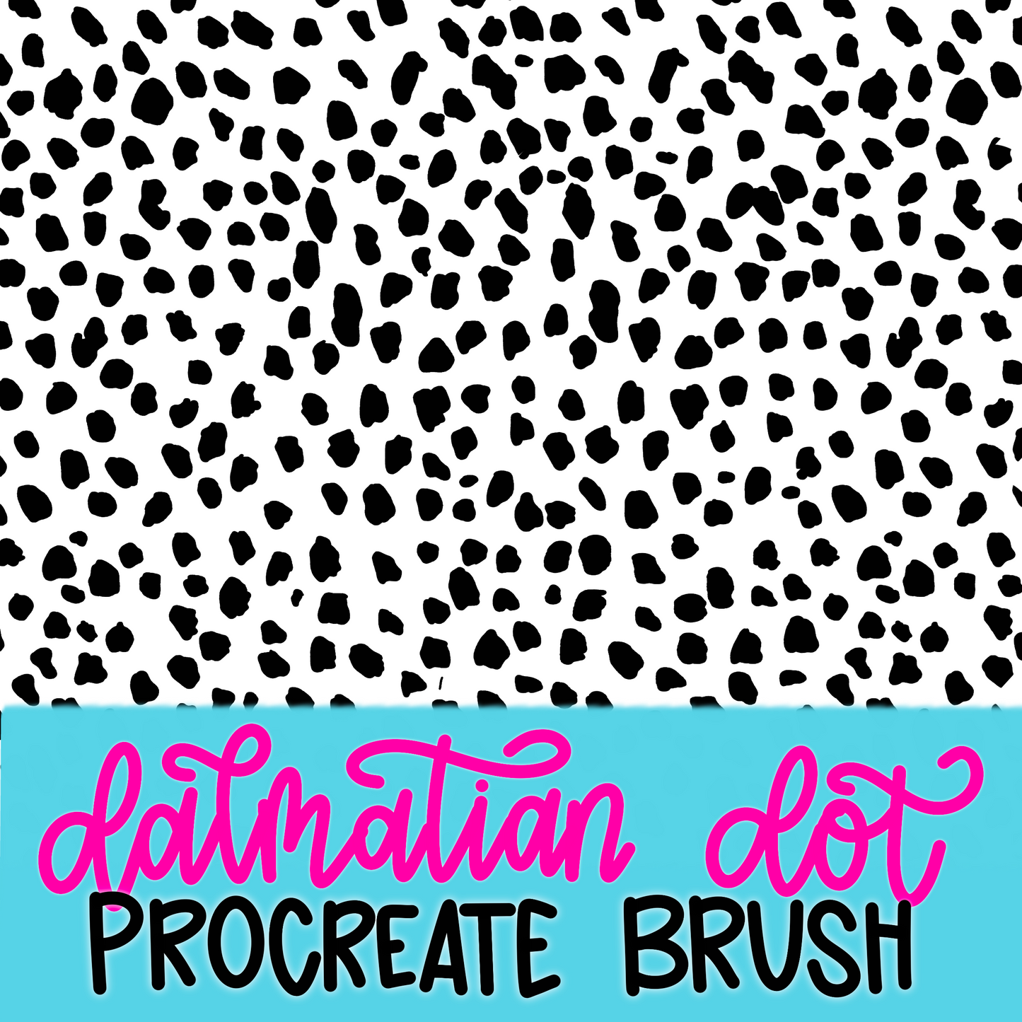 Procreate Brush - Dalmatian Dot Brush