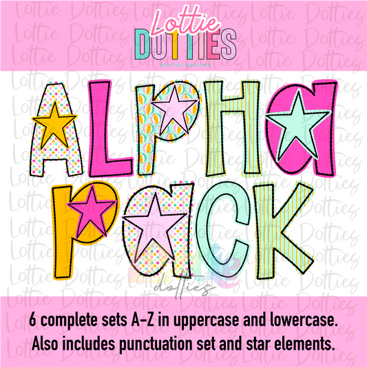 Summer Fun Alpha PNG - Sublimation  Alphabet - Alpha Pack -  Instant Download  - Girl Alpha Pack