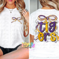 Tigers PNG - Purple & Gold Tiger Spirit - Sublimation - Digital Download