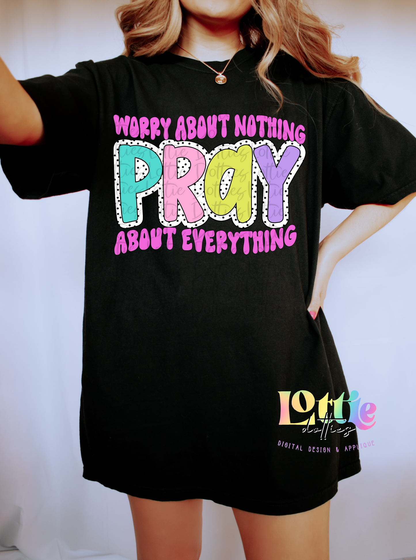 Pray About Everything - PNG - Instant Download