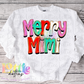 Merry Mimi Whimsical Png - Christmas Sublimation Design- Digital Download