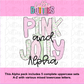 Pink & Jolly Alphabet | Christmas Alpha Pack | Alphabet Clipart | Instant Download | Alpha Pack