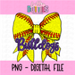 Bulldogs PNG - Bulldogs Softball Purple bow design - Digital Download