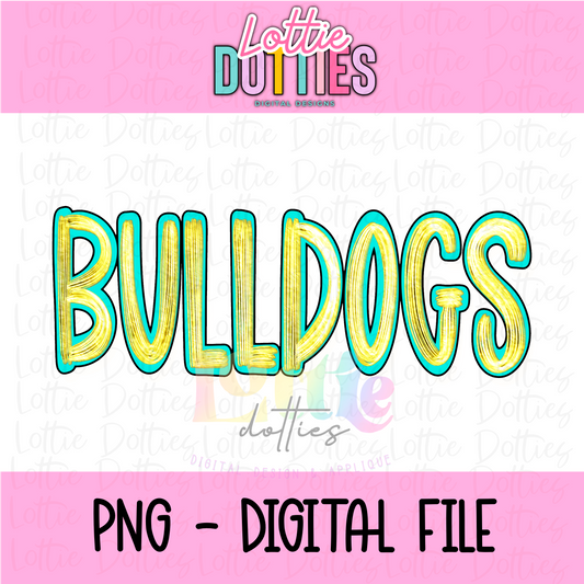 Bulldogs Foil PNG - Bulldogs Designs - Digital Download