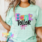 Bank Teller PNG - Bank Teller Pink Bow Sublimation - Digital Download