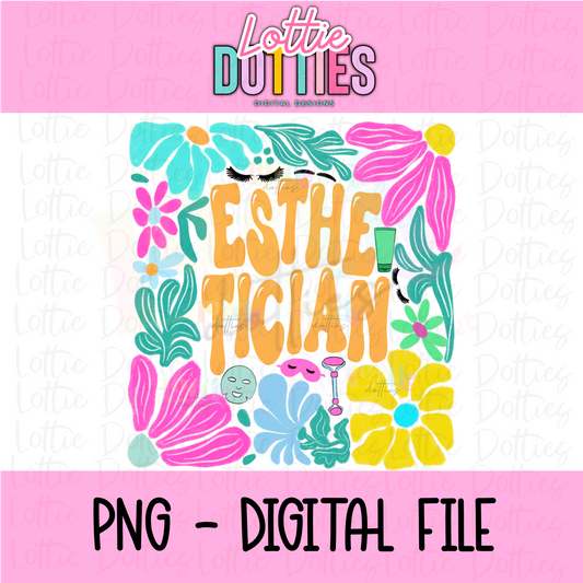 Esthetician PNG - Esthetician Design Png - Digital Download