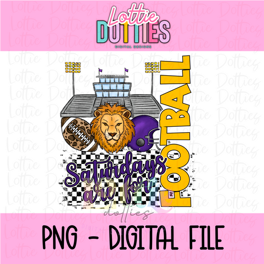 UNA PNG - Saturdays are for Football Designs - Digital Download