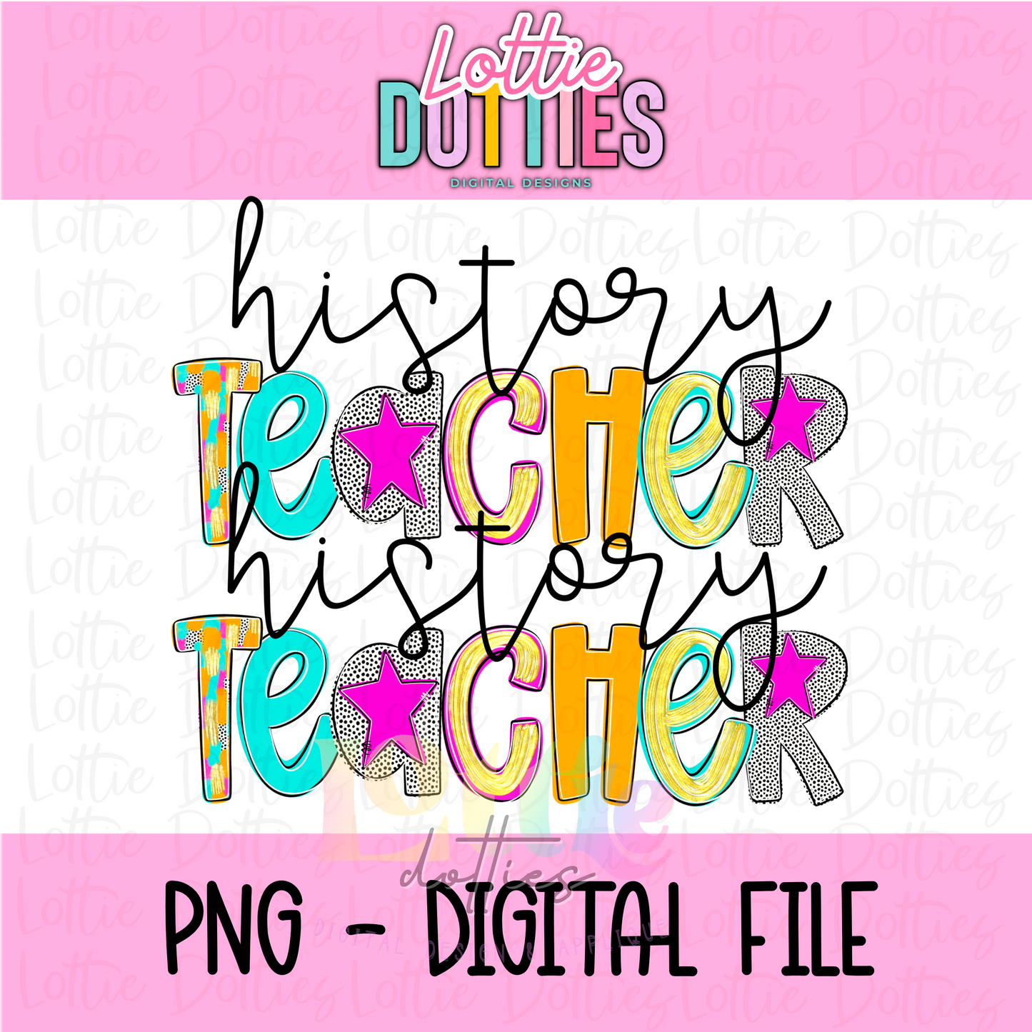 History Teacher PNG - Poppy Teacher Designs - Digital Download