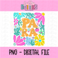 Para PNG - Para Design Png - Digital Download