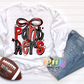 Panthers PNG - Panthers Red & Black bow design - Digital Download - coquette mascotk