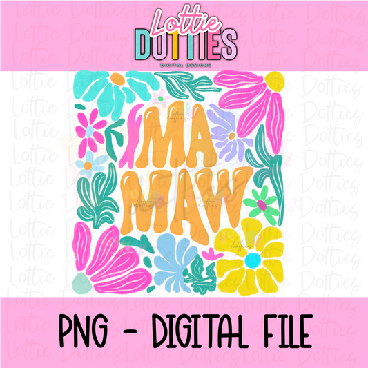 Mamaw PNG - Mamaw Design Png - Digital Download