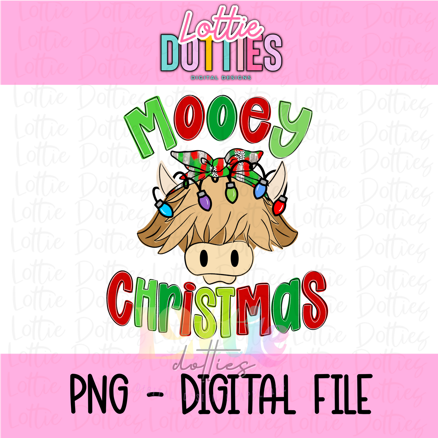 Mooey Christmas - Christmas Png - Christmas Sublimation Design- Digital Download