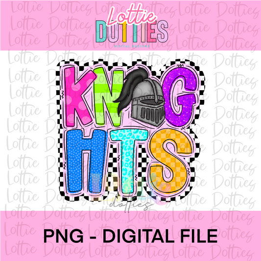 Knights PNG - Knights Multicolor PNG - Sublimation