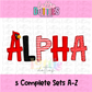 Cardinals Alphabet - Cardinals Alpha Pack - Alphabet Clipart - Instant Downloads