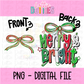 Merry & Bright Png - Merry and Bright - Christmas Sublimation Design - Digital Download